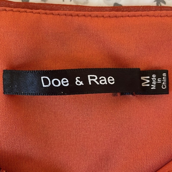 Orange Patterned Mini Dress - Picture 3 of 3